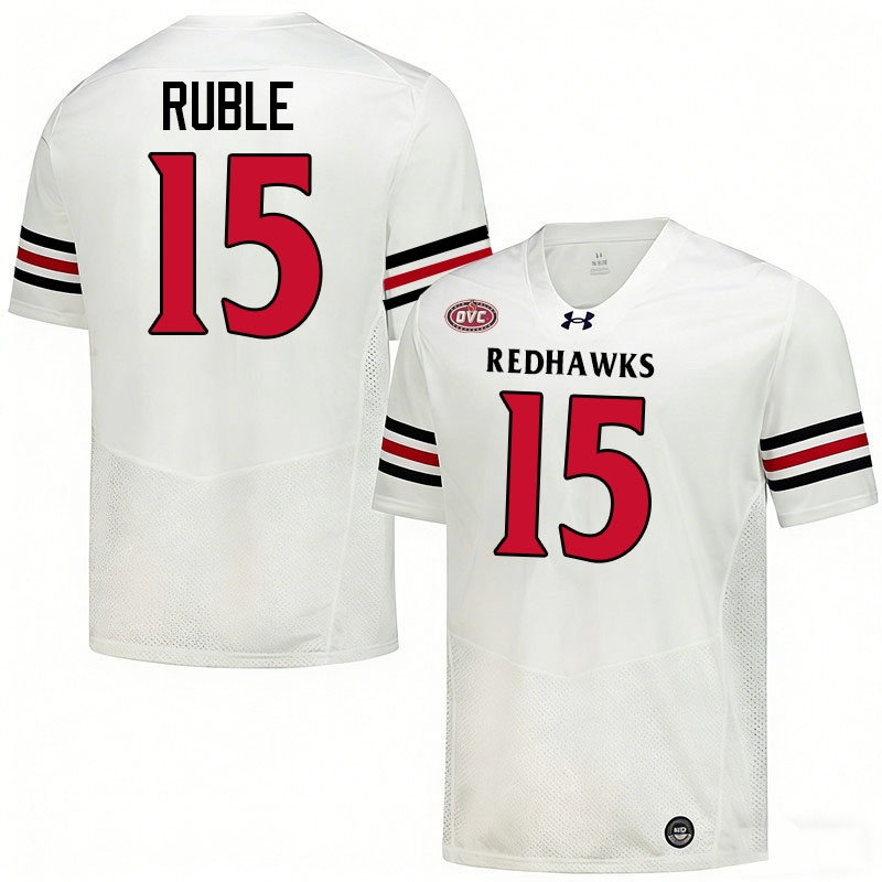 Southeast Missouri State Redhawks #15 Cole Ruble College Football Jerseys,Uniforms-White